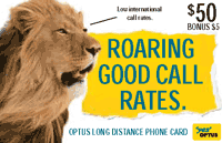 Optus Long Distance $50