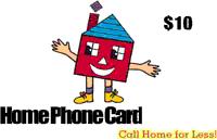 Home Phone Card $10 - International Calling Cards
