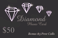 Diamond Calling Card $50 - International Calling Cards