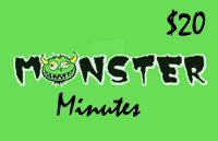 Monster Minutes $20 - International Calling Cards