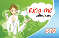 Ring Me Calling Card $10 - International Calling Cards