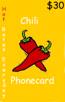 Chili $30 - International Calling Cards