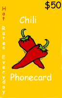 Chili $50 - International Calling Cards